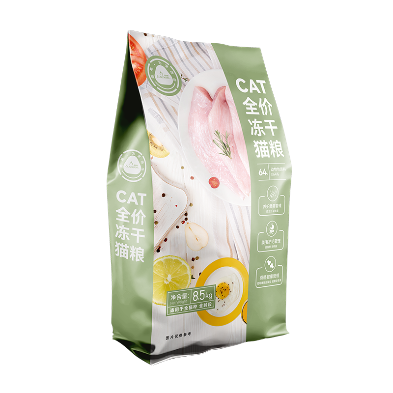 路斯冻干猫粮17斤全期成幼猫全价营养大包装 
