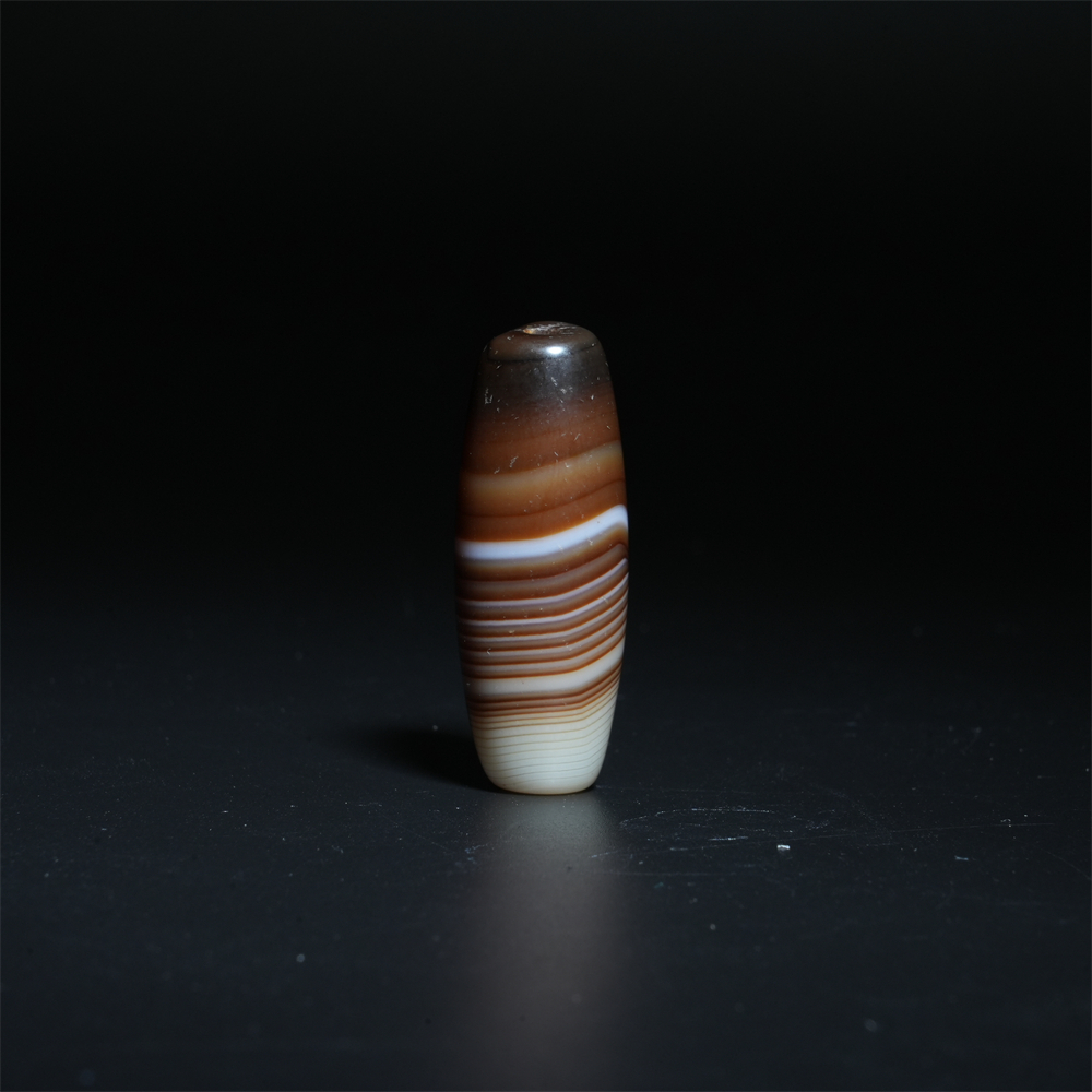 lot10326 清代 玛瑙 缠丝玛瑙珠【古董拍卖】