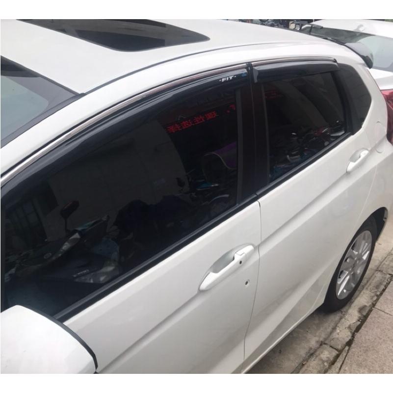 14-18新款飞度改装晴雨挡16飞度GK5加装车窗雨挡雨眉 新飞度遮雨