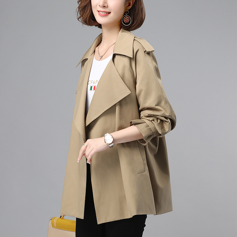 风衣女2024年新款春季小个子大衣高级感英伦风春秋薄款卡其色外套