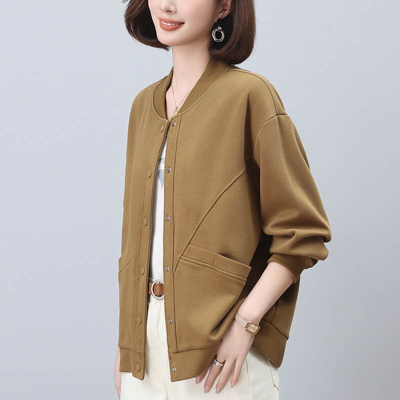 1609妈妈春秋装洋气短款棒球服薄外套女新款小个子休闲上衣