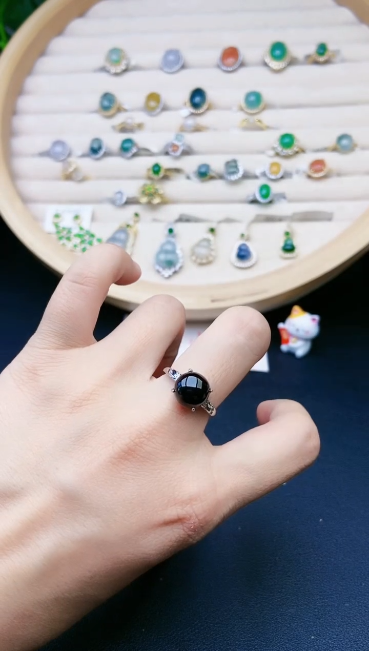 【闪购商品】翡翠戒指银S925镶嵌11111111