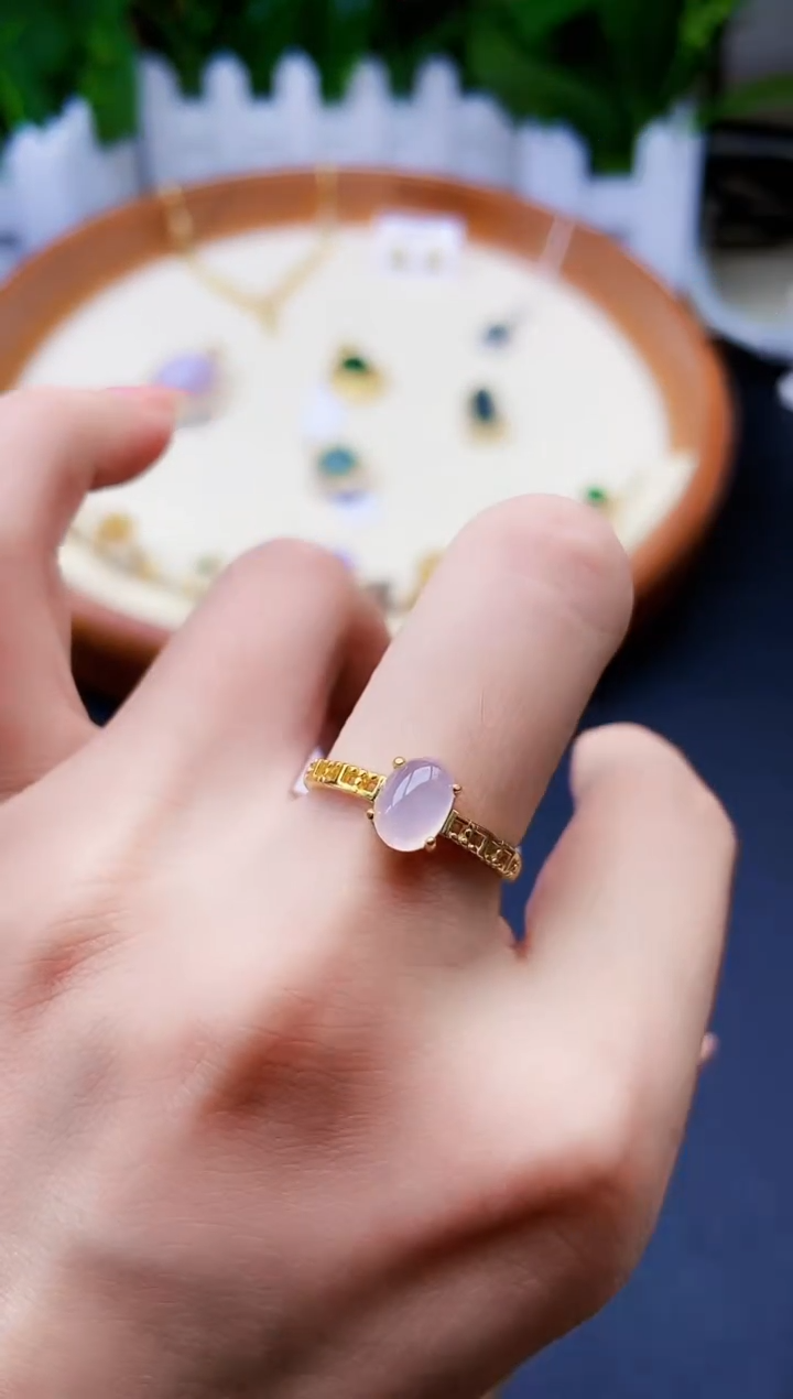 【闪购商品】翡翠戒指银S925镶嵌1