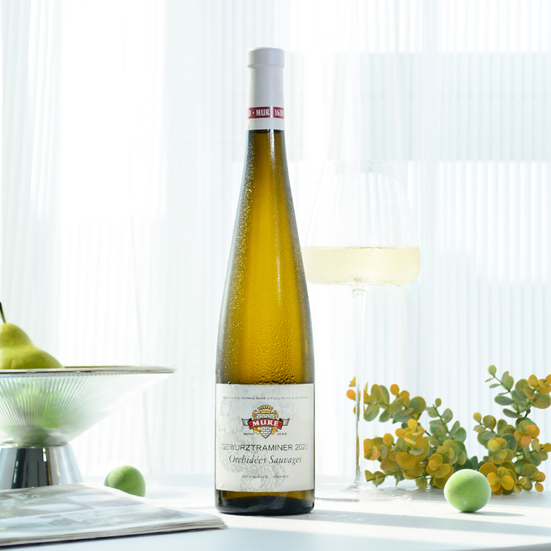 法国原瓶进口阿尔萨斯穆勒酒庄野兰园琼瑶浆/白皮诺/雷司令葡萄酒