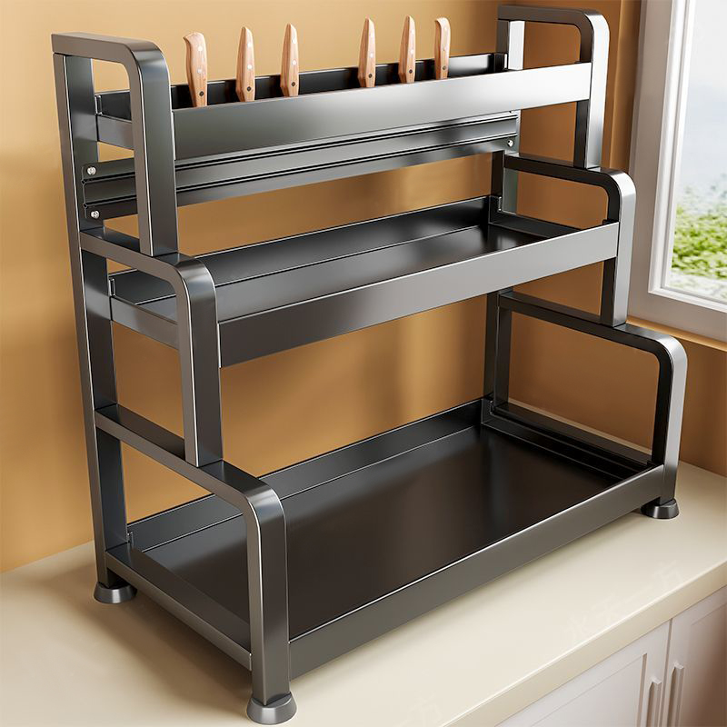 调料架厨房台面置物架筷子刀架整理架多功能调味料厨房收纳置物架