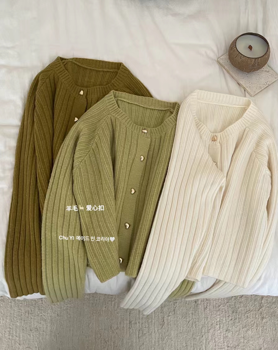 59-129针织衫开衫短款休闲韩版