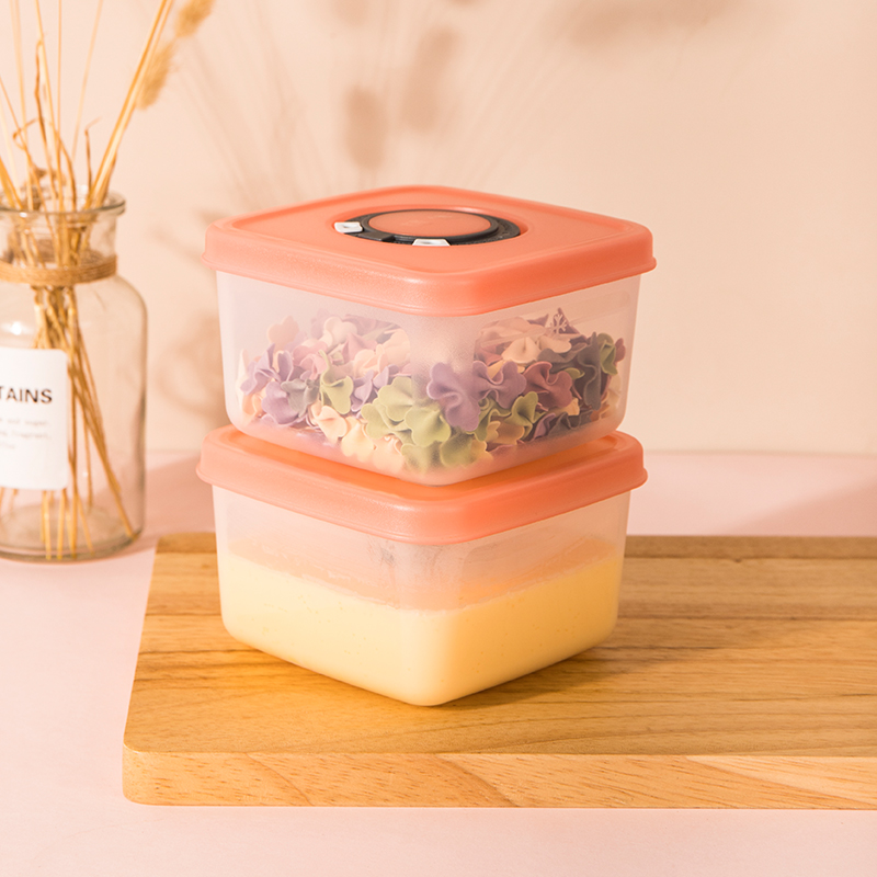 精铸时空溯源小鲜盒400ML*2食品级葱姜蒜收纳盒计时冰箱保鲜盒