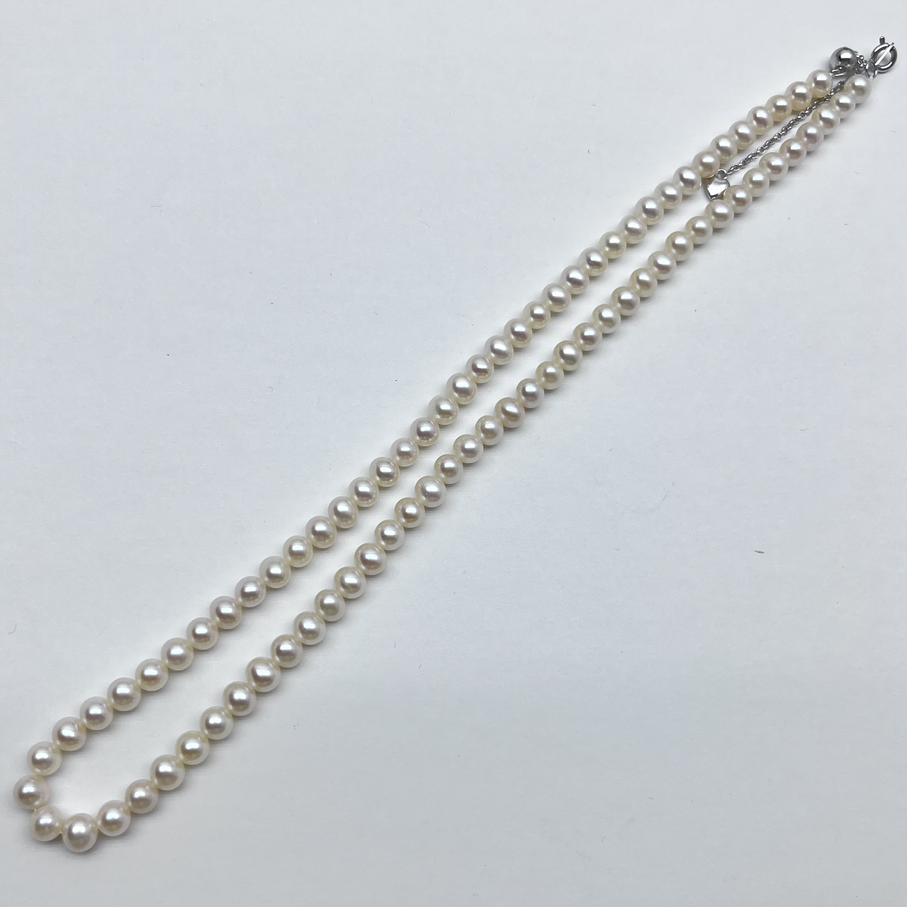 淡水无核珍珠项链5-6baby珠仙女链近圆基本无瑕强光时尚气质百搭