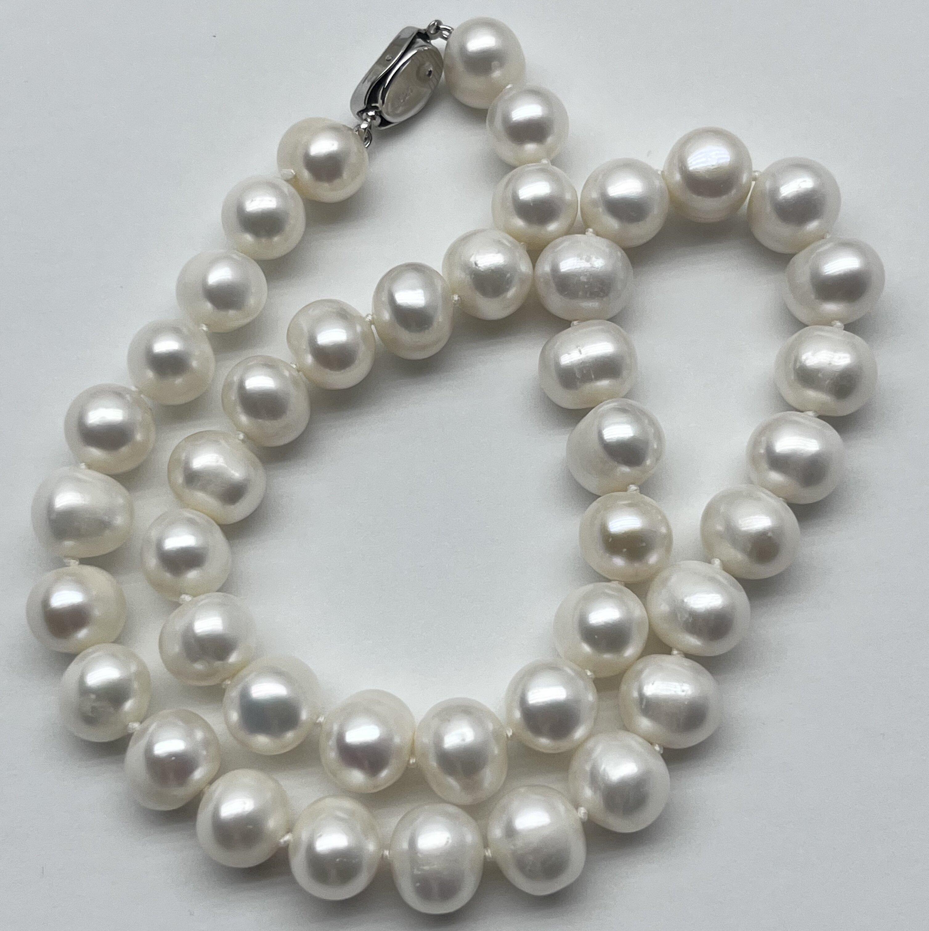 天然淡水无核珍珠项链 10-11近圆微瑕大点位百搭优雅经典送礼物女