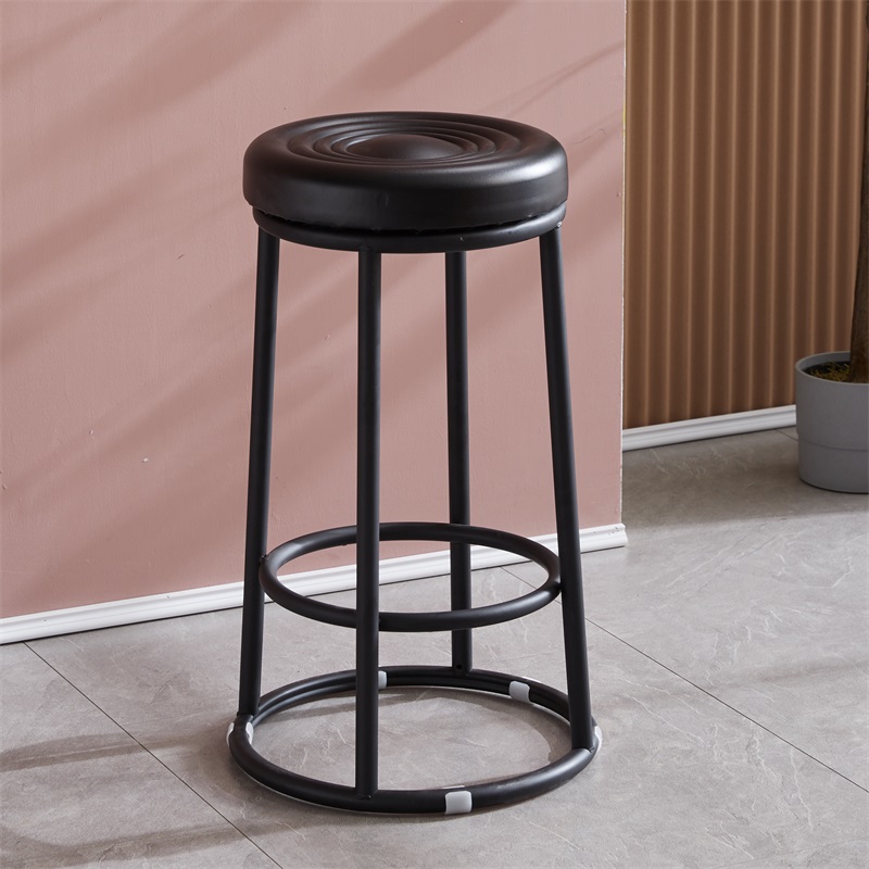 特厚三环高凳酒吧高脚凳成人家用椅子柜台轻奢电子游戏场加高圆凳