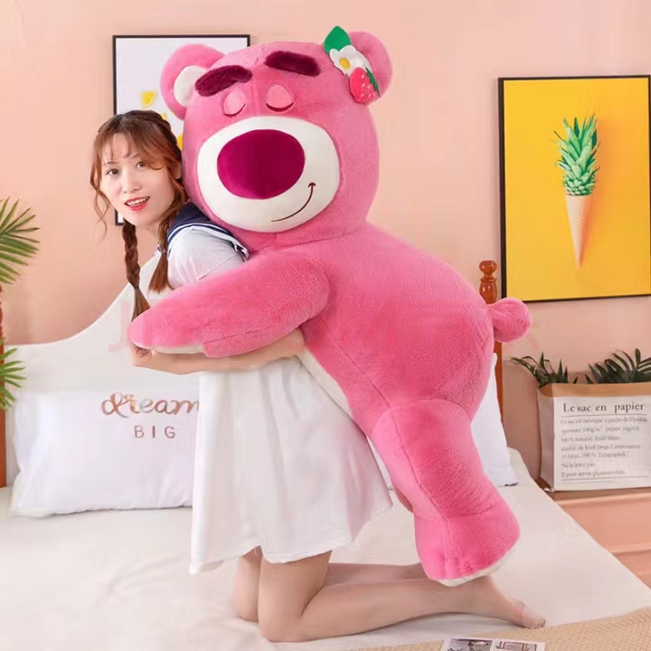 70草莓趴趴熊毛绒玩具