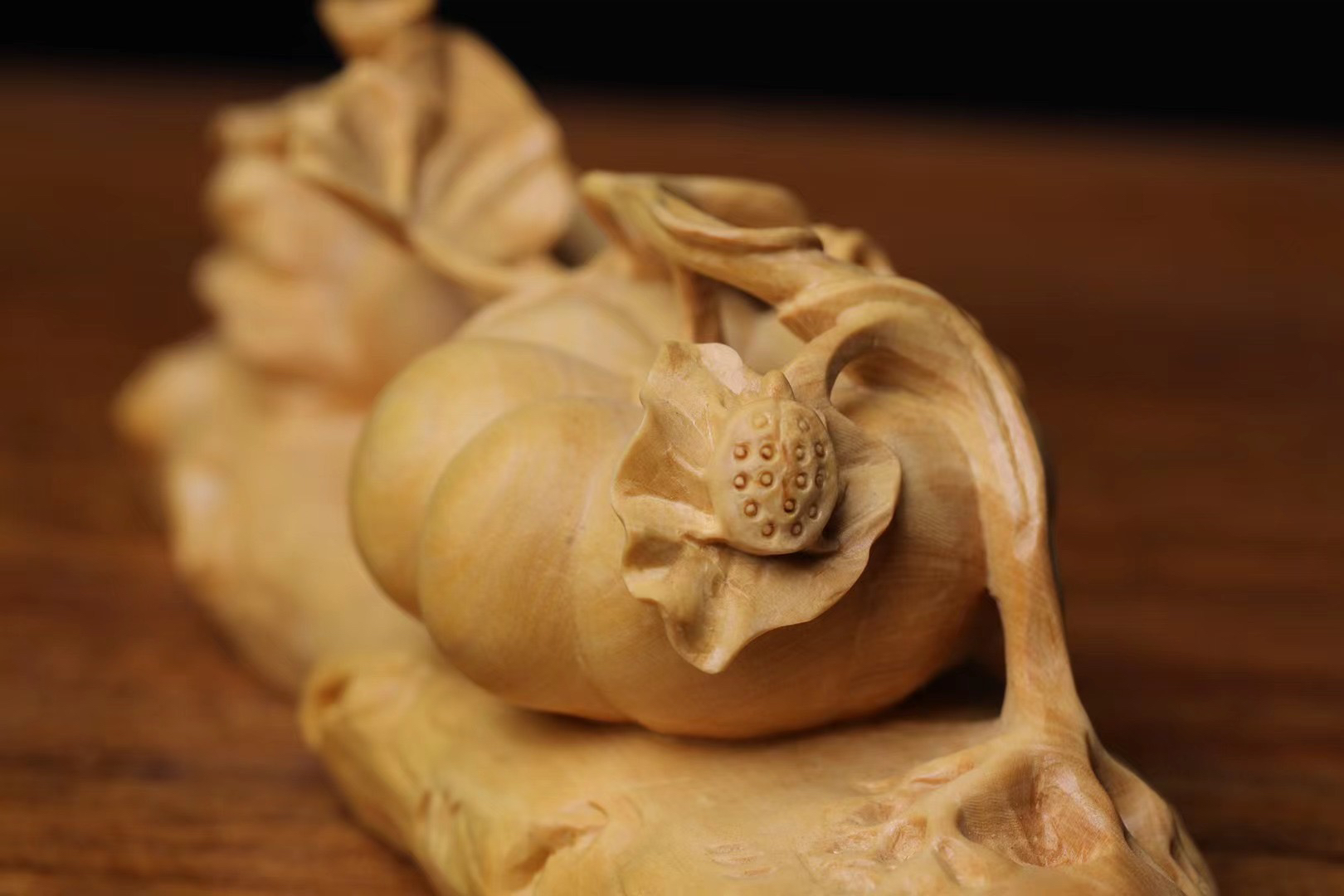 黄杨木雕手把件中式家居装饰创意手工雕刻工艺品丰收南瓜文玩摆件