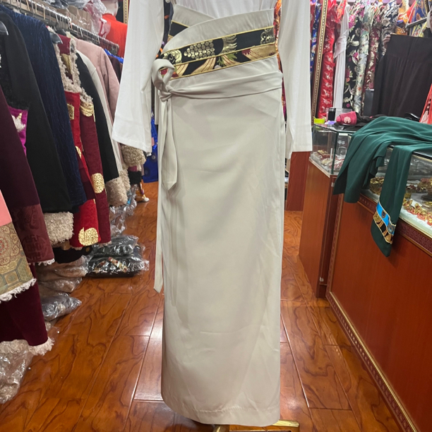 双边假狍子款半身裙