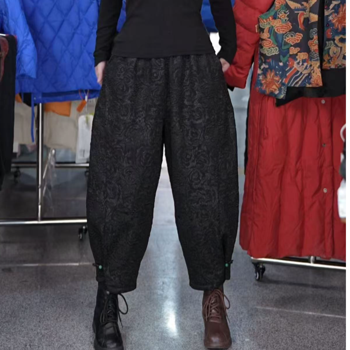 百搭时尚潮流休闲气质显瘦轻奢女款休闲裤2209