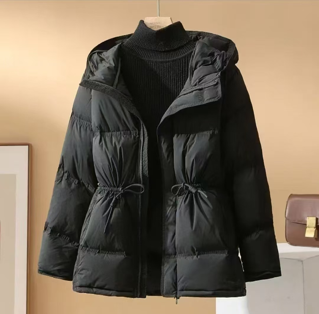 康家衣橱新款保暖时尚收腰经典款羽绒服8330