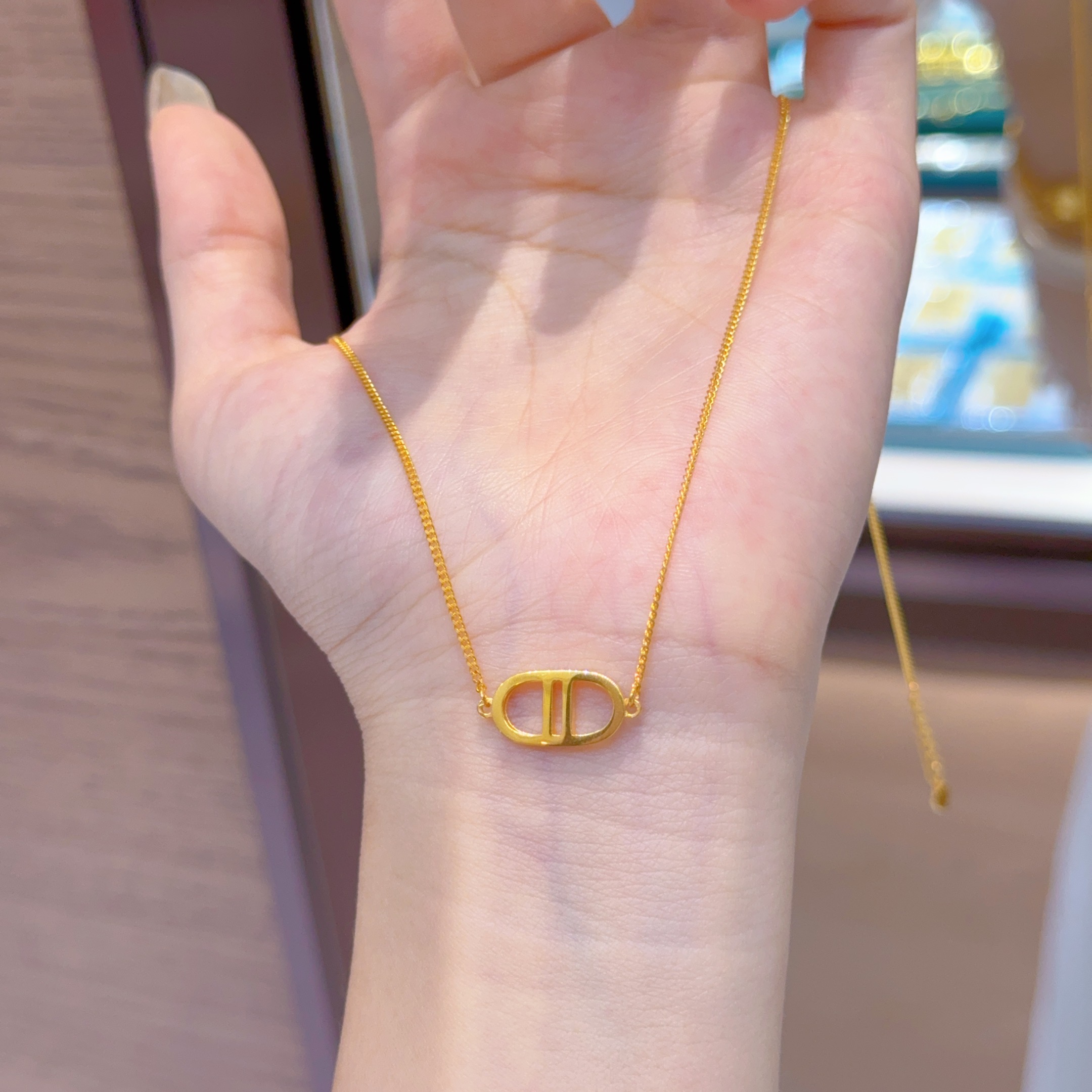 【诗诗精选】足金999 5G精品猪鼻子套链