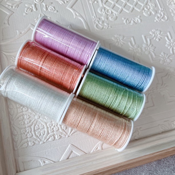 菲菲编绳 撒金线糖果色 6色套装 每卷35米左右