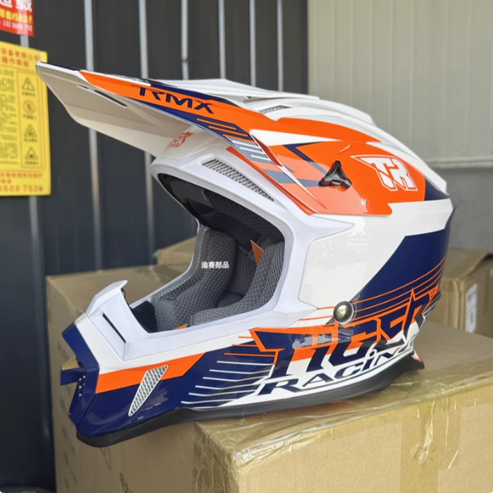 TR虎牌越野头盔摩托车公路越野两用盔拉力盔全盔男女赛车3C认证