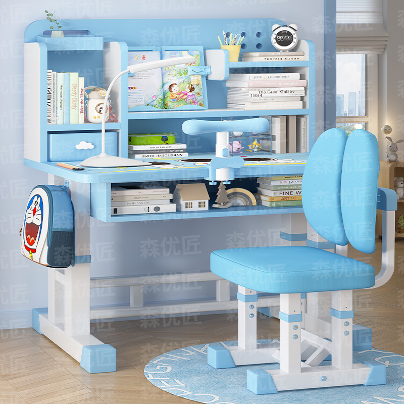 【店长推荐】学生儿童写字台学习桌书桌现代简约家用升降桌写作业桌