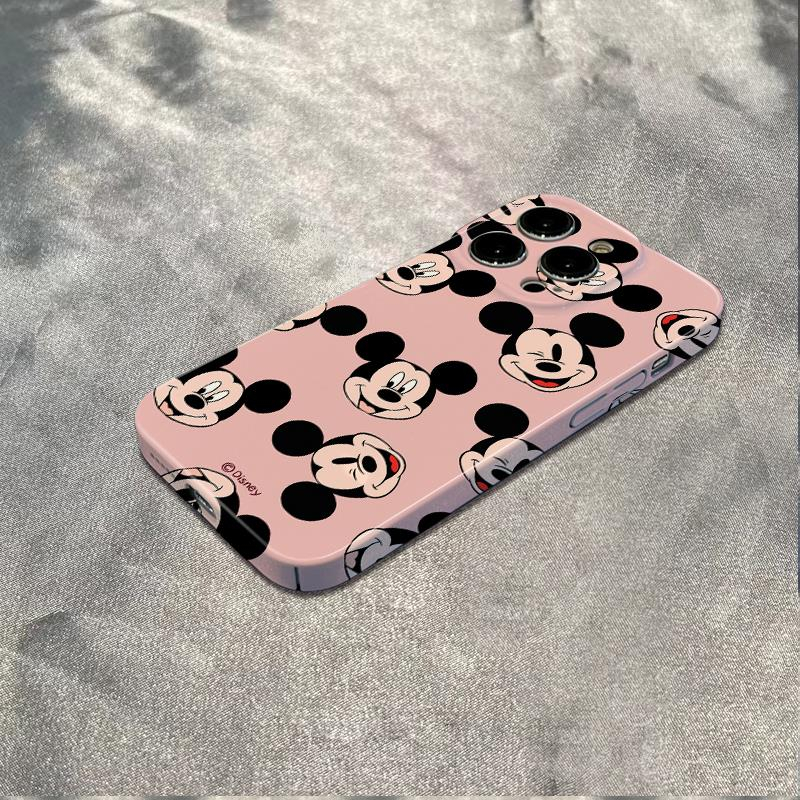 米奇老鼠适用于苹果14手机壳ppovivo小米一加卡通13防摔全包硬壳