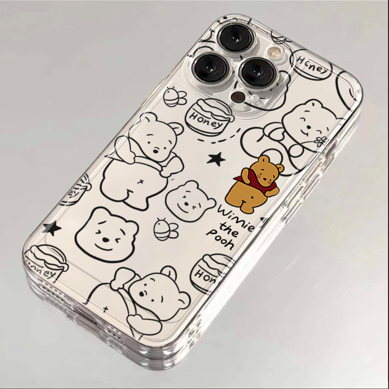 可爱维尼iPhone15ProMax手机壳苹果14硅胶13PRO透明1211高级xsxr