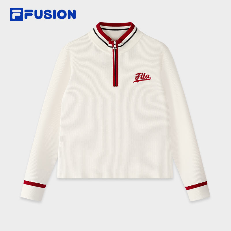 【赵露思同款】斐乐潮牌女子编织衫2025春季新款紧身毛衣T11W512404