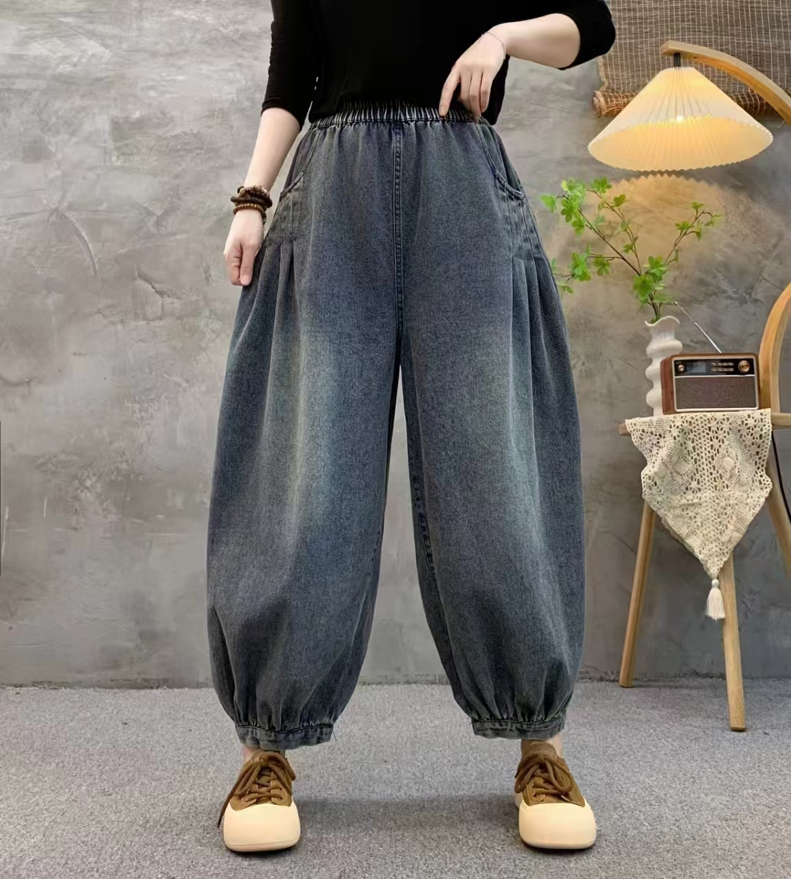 （001-100编号）按照主播报的编号拍 做旧磨白老爹牛仔裤