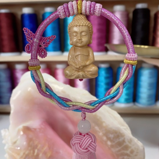 梦蝶纯手工编绳挂饰挂件