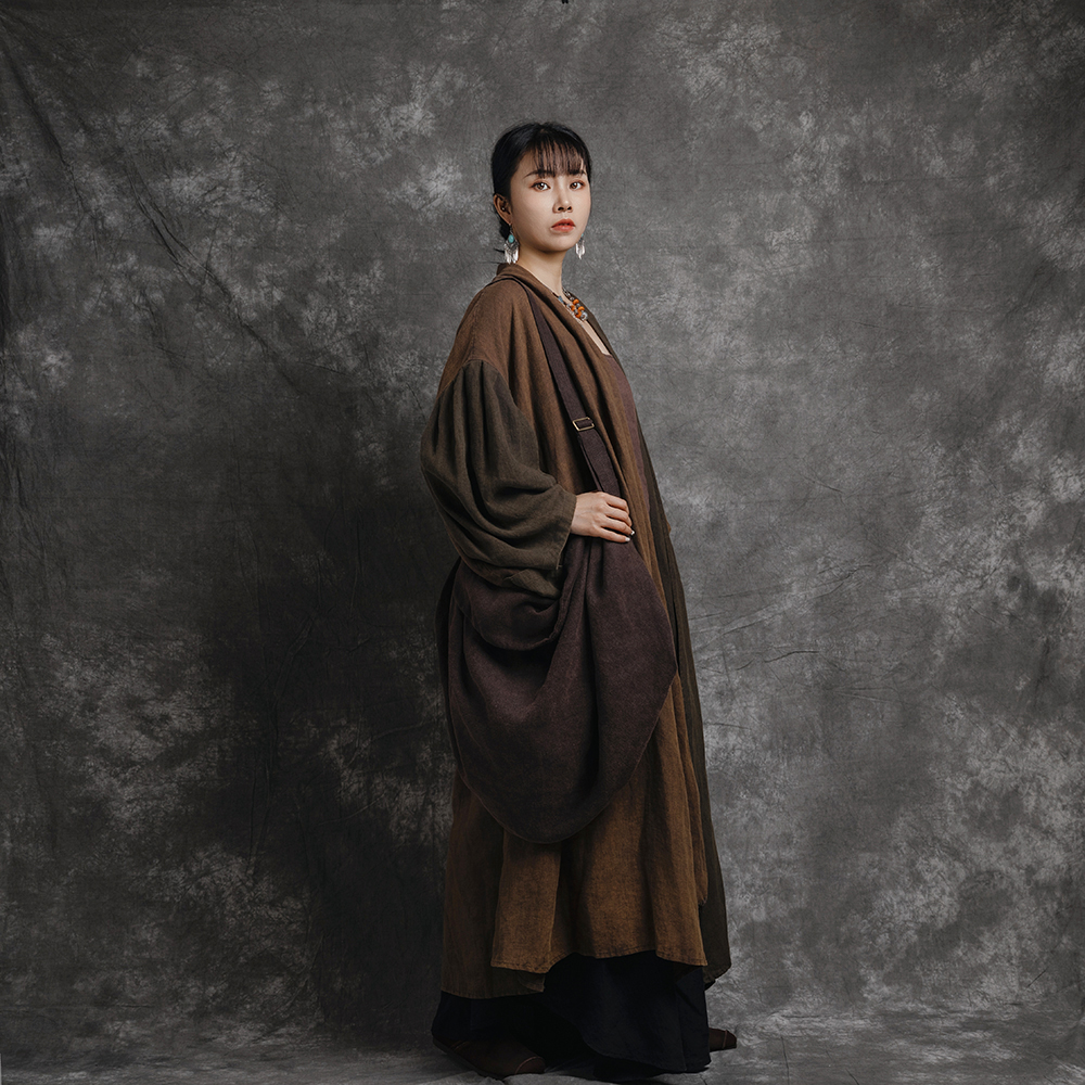 【以之】设计师品牌原创进口亚麻通勤简约小众单肩包复古百搭斜跨包