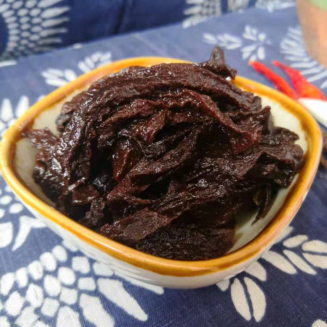 龙口红咸菜山东老咸菜疙瘩蒸老黄县红咸菜晒干腌菜干酱油菜