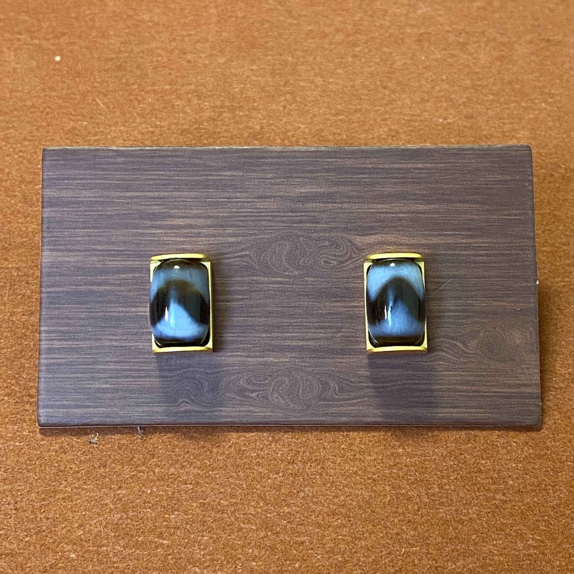 925银耳饰 H274 拉萨发货 纯银镀金耳钉 气质轻奢百搭复古优雅