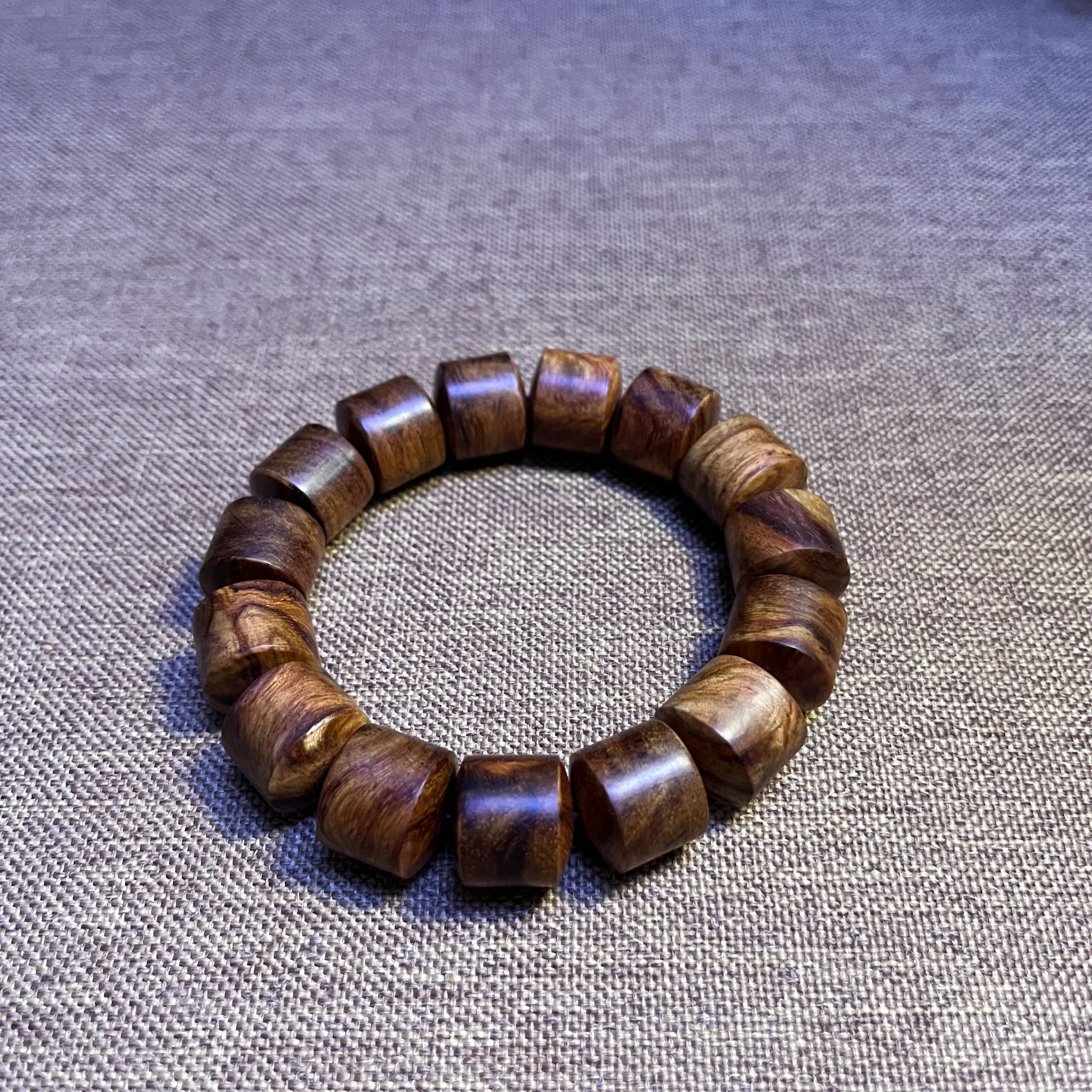 海南黄花梨 桶珠单圈手串 尺寸1.5/1.8