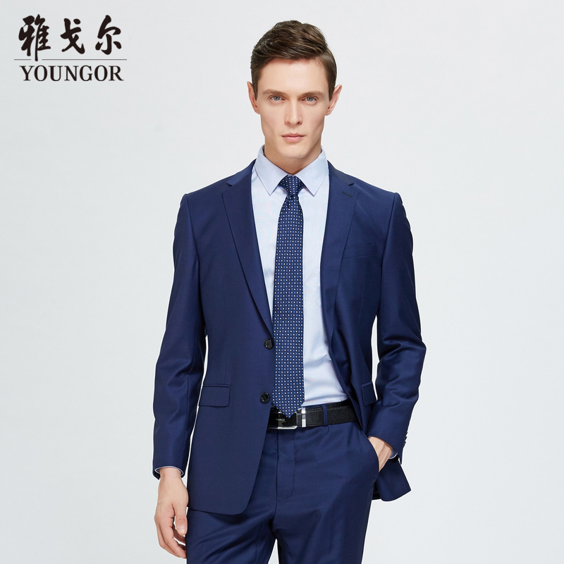 【100绵羊毛】雅戈尔高级感男装商务休闲时尚西装外套214630上衣