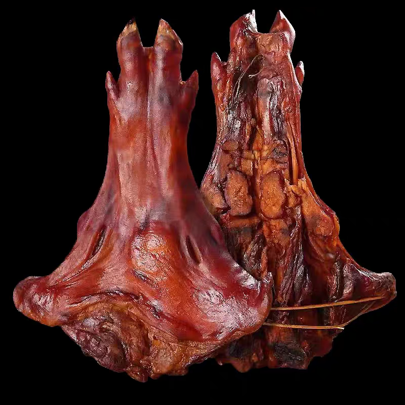 现称（一物一拍）腊猪脚正宗柏香丫烟熏乡村美食