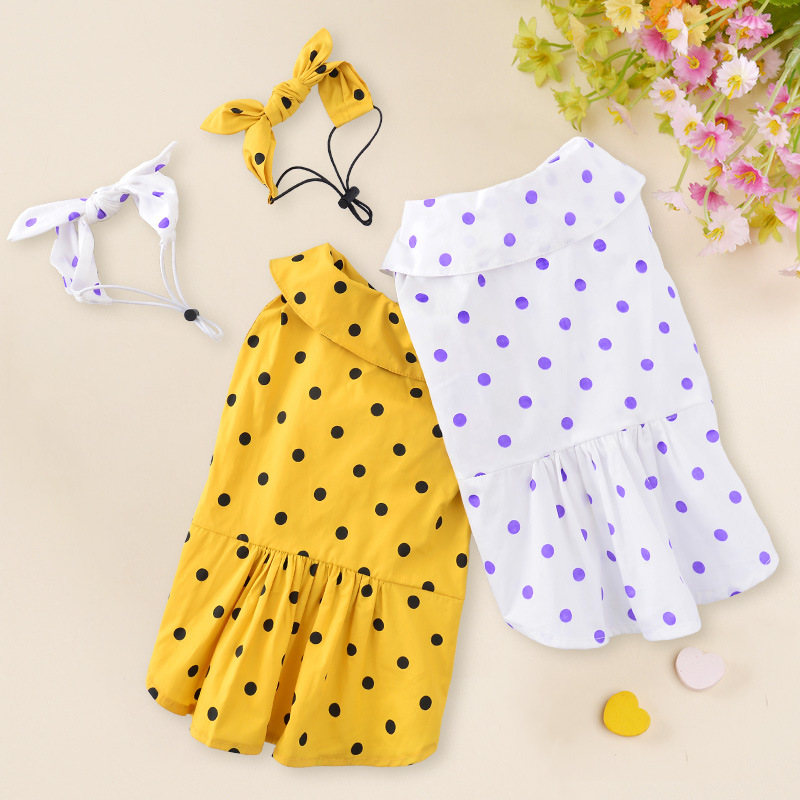 猫咪裙子春夏新款雪纳瑞法斗泰迪柯基狗狗衣服比熊宠物服装