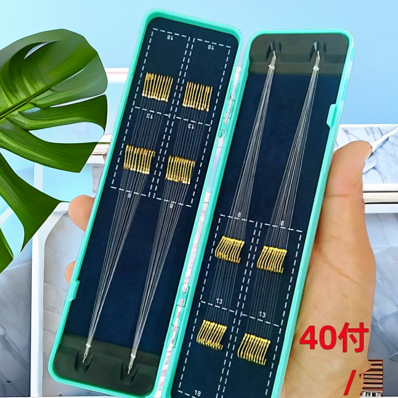 【私人订制40副金袖】手工精绑子线双钩钓鱼钩成品水库双钩短子线