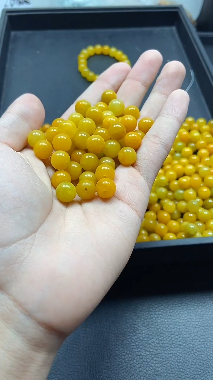 【闪购商品】翡翠手链未镶嵌卡10黄货尾一颗12