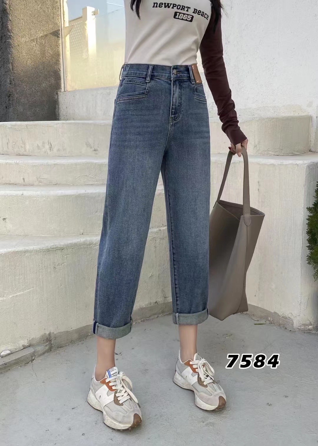 春季新款牛仔老嗲裤