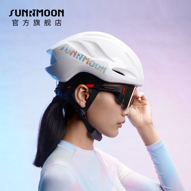 sunrimoon自行车骑行头盔男女安全轻便山地公路车舒适单车装备