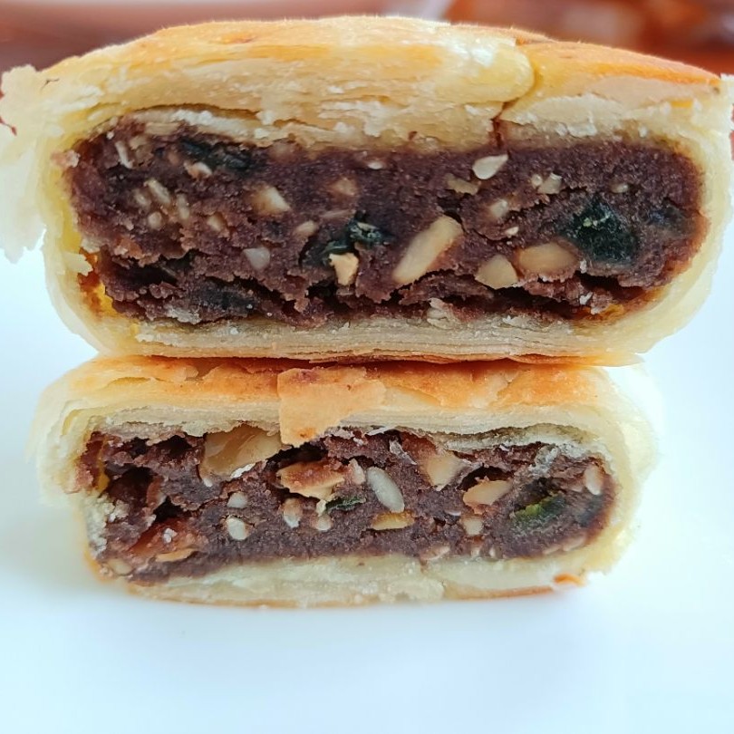 绿豆月饼480g*条营养酥皮老月饼到手12个苏式中秋月饼