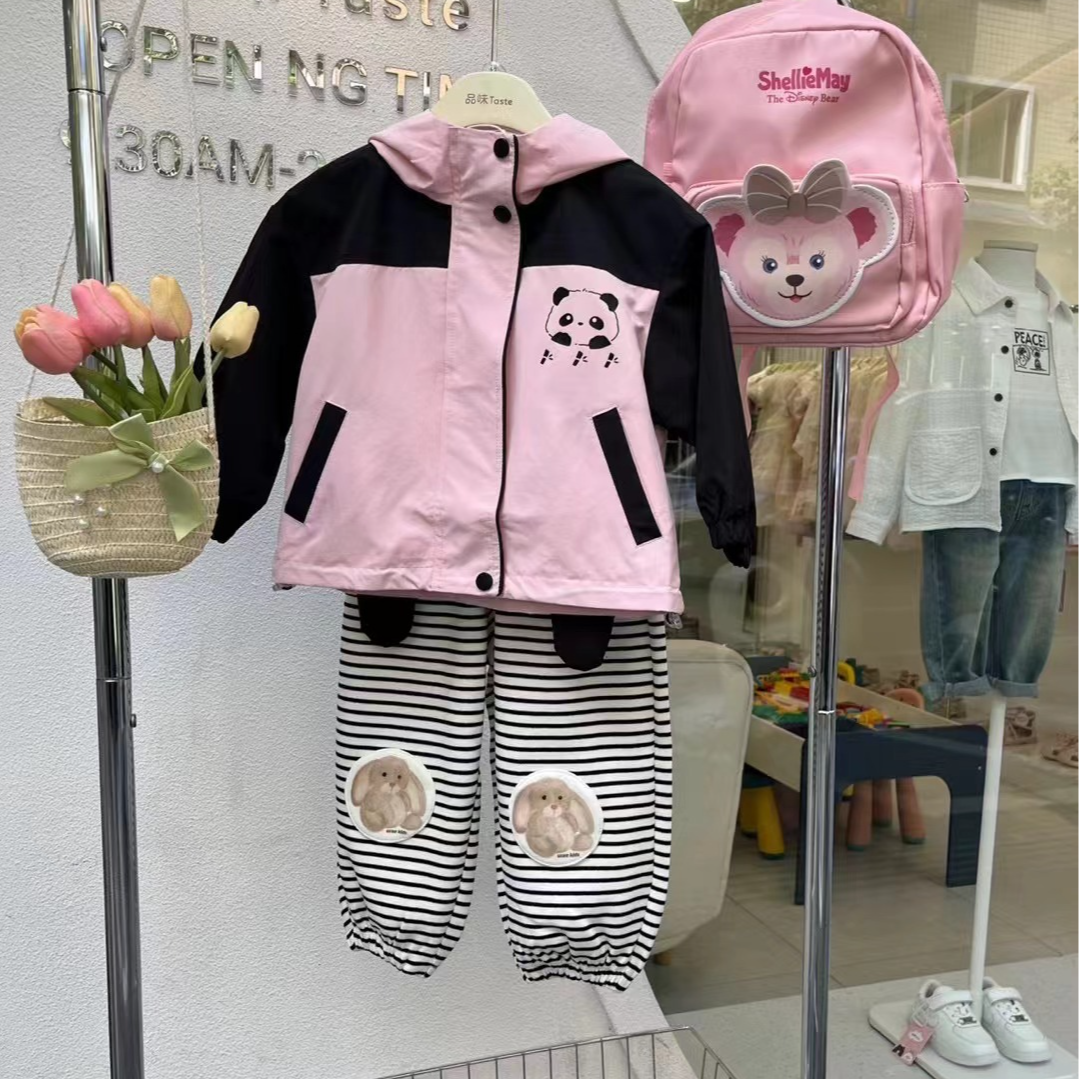 童装儿童春秋春款运动时尚休闲连帽小童