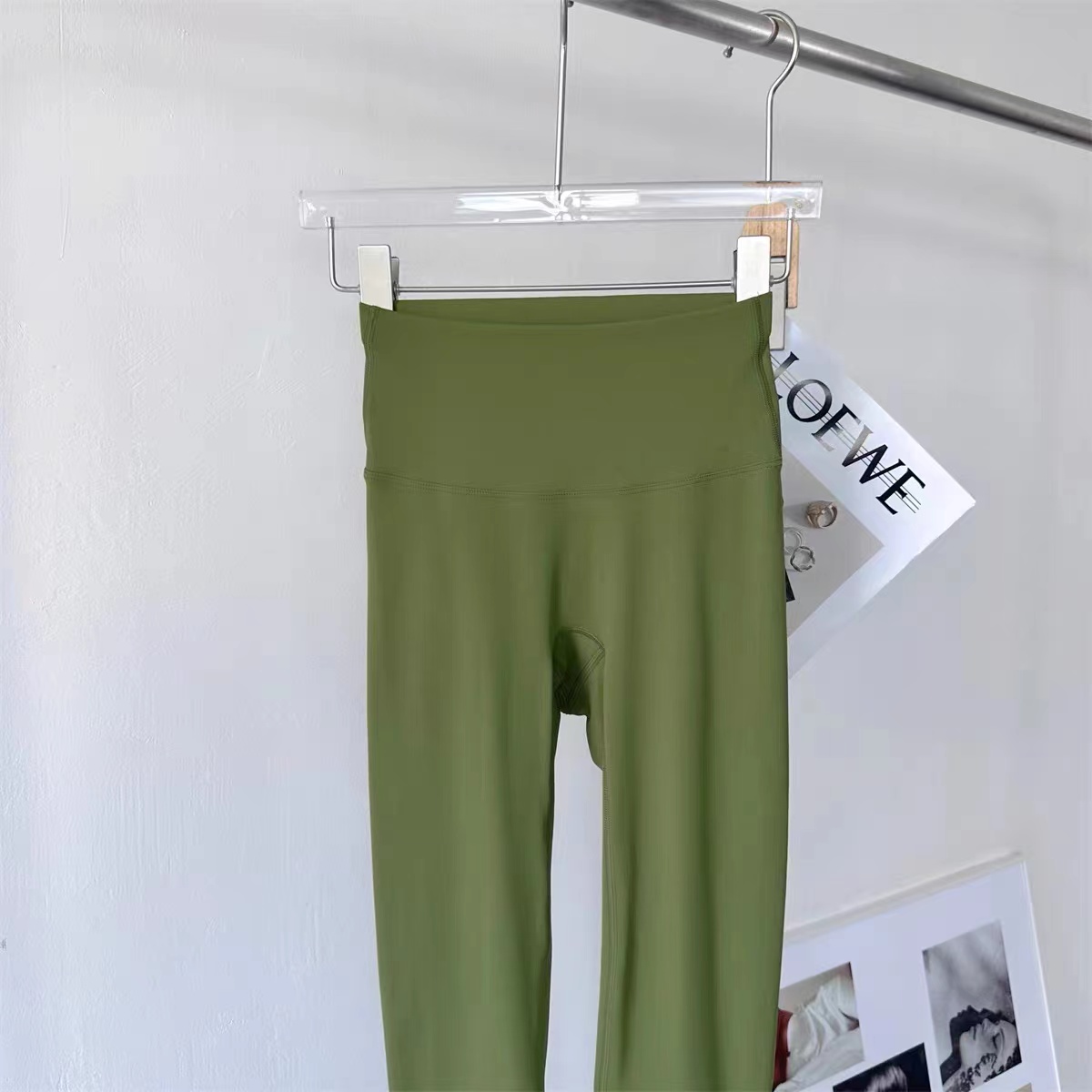 拉绒瑜伽裤无尴尬线高腰秋冬运动B-214