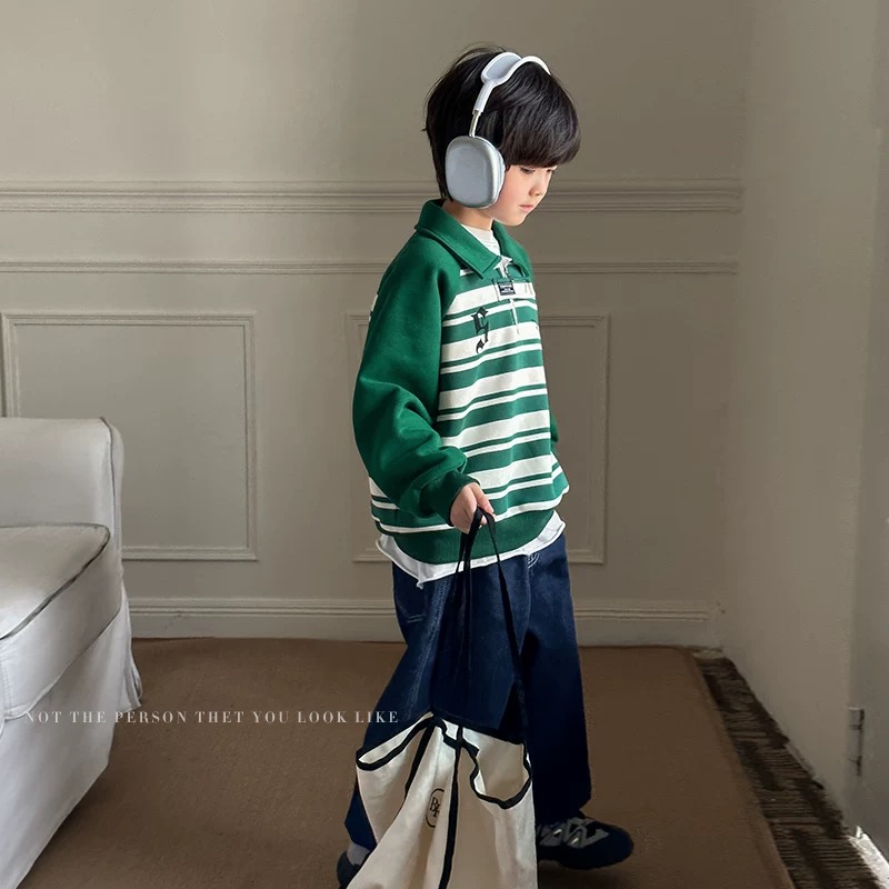 男童冬季新款休闲童装儿童POLO衫韩版加绒上衣中大童冬装