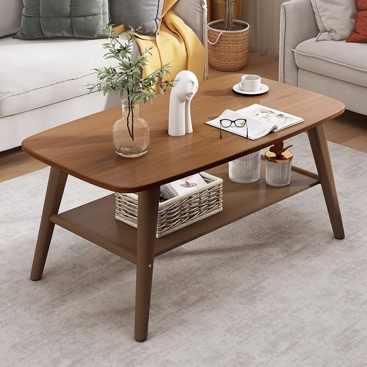 茶几小户型北欧客厅家用简易简约现代出租屋沙发边双层茶几小桌子