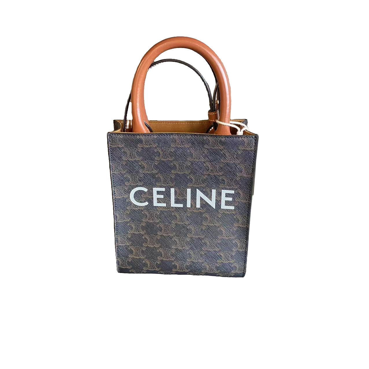 95新 Celine/思琳 Celine/思琳老花mini tote斜跨包bwz10050