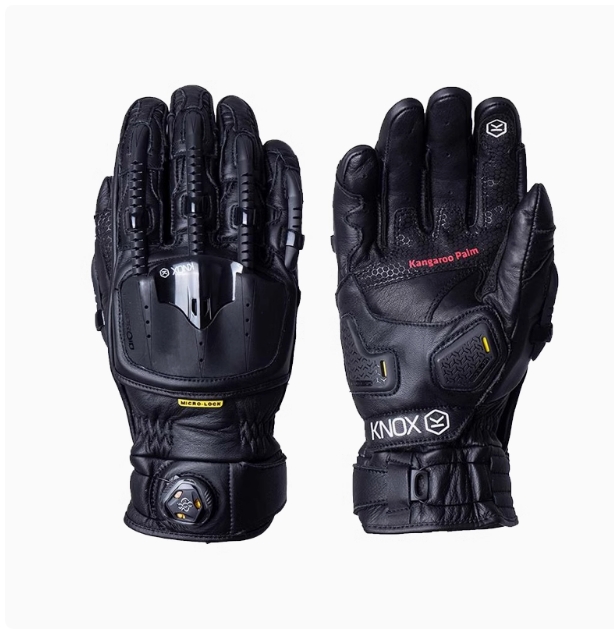 英国KNOX机械外骨骼摩托车机车骑士骑行装备赛车碳纤维男防摔手套