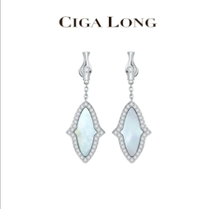 龙梓嘉原创设计花瓶窗格耳环