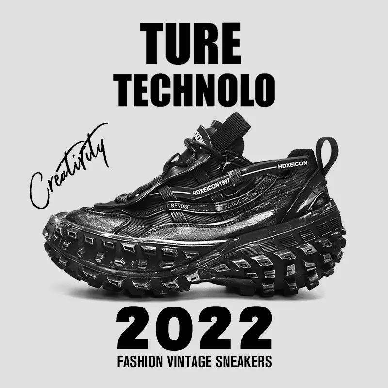 巴黎魔鬼一号爆款轮胎老爹鞋男士百搭莆田秋季潮流厚底女鞋休闲鞋