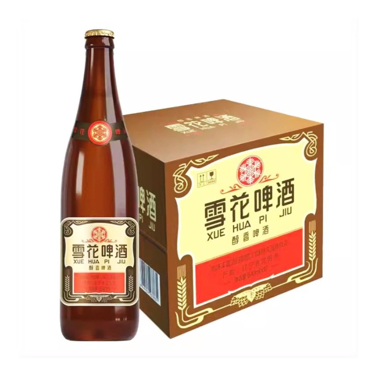 雪花啤酒 经典沈阳老雪 640mlx12瓶