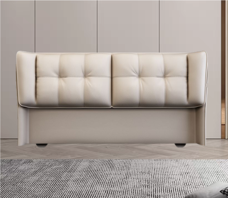 首单直降真皮床头简约生态牛皮软包实木落地卧室靠背单买可定制